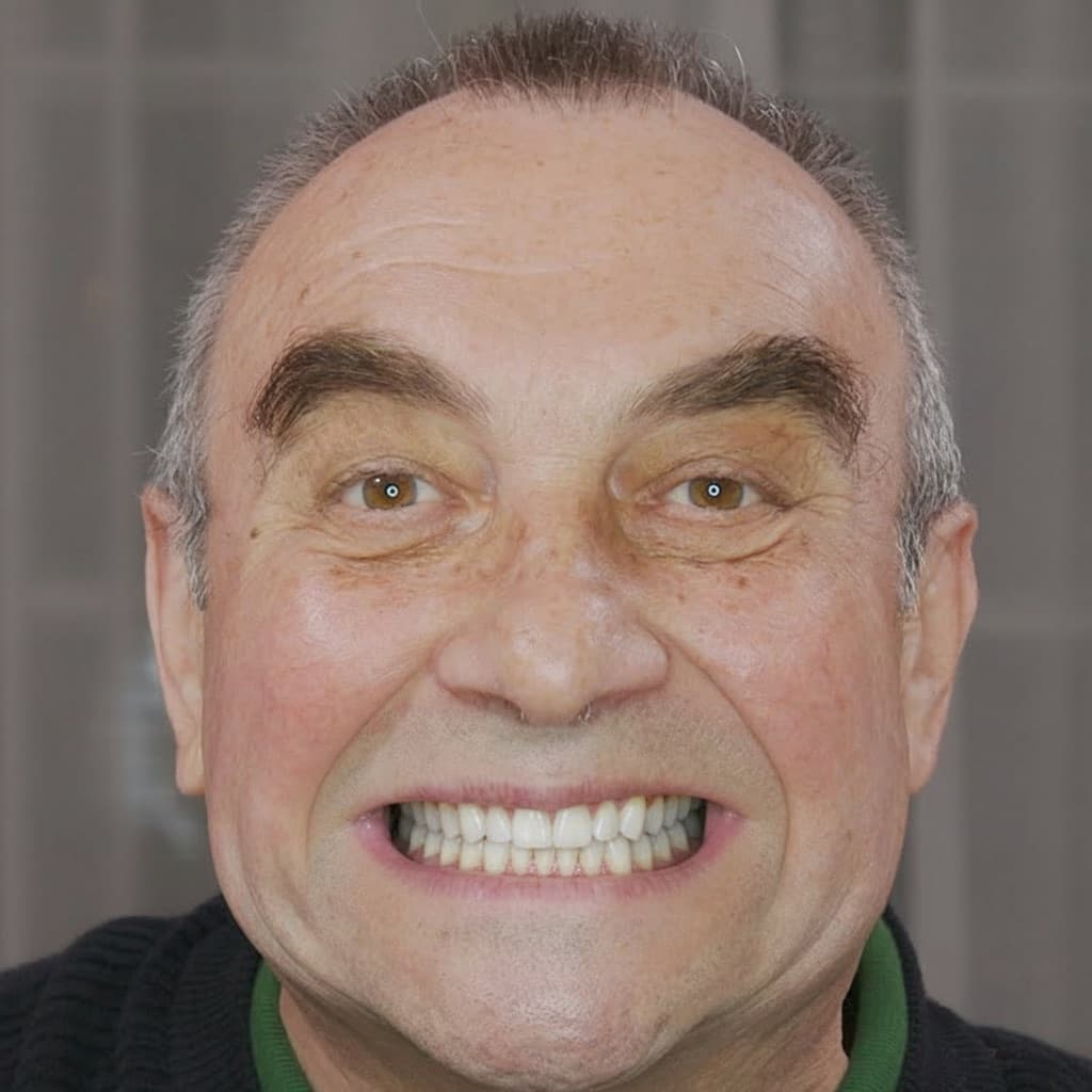After treatment — smile transformation